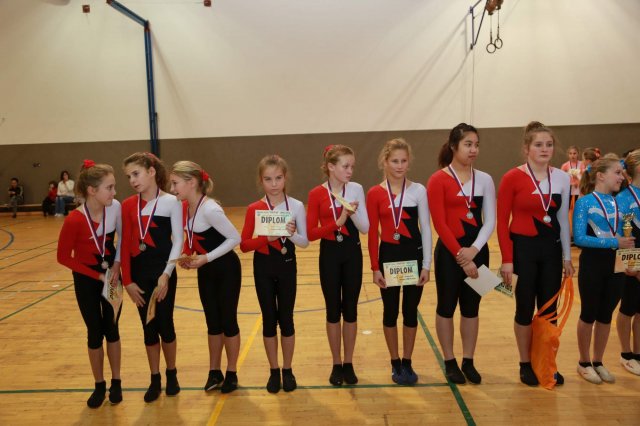 Oblastní závod TeamGym Mini, Junior I. a II. - Dvůr Králové nad Labem 30.11.2014